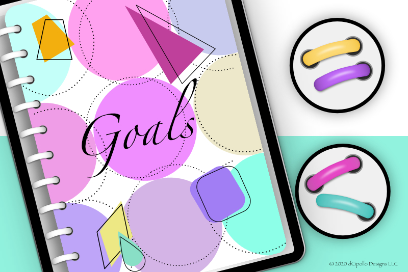 Digital Planner Ring Template - Color and Details