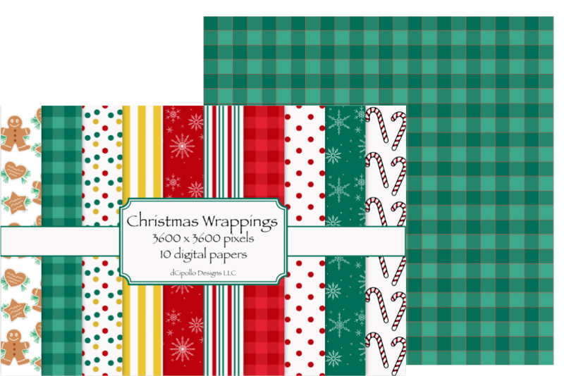 Gingham Plaid Pattern Paper