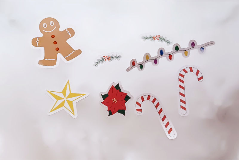 Holiday Stickers Silhouette Studio