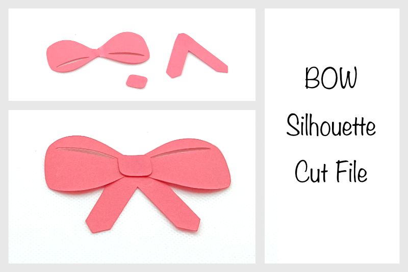 Simple Bow Silhouette Cut File