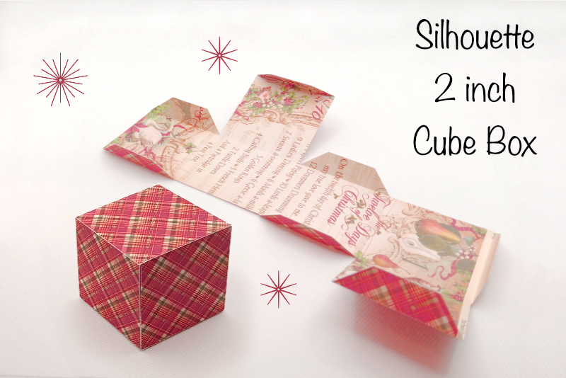 Silhouette 2 Inch Cube Box Cut File