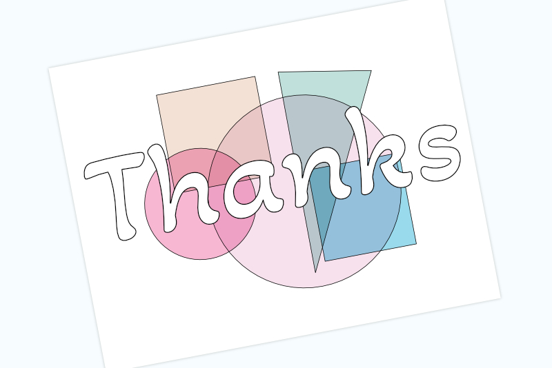 Thank You Card in Affinity Designer