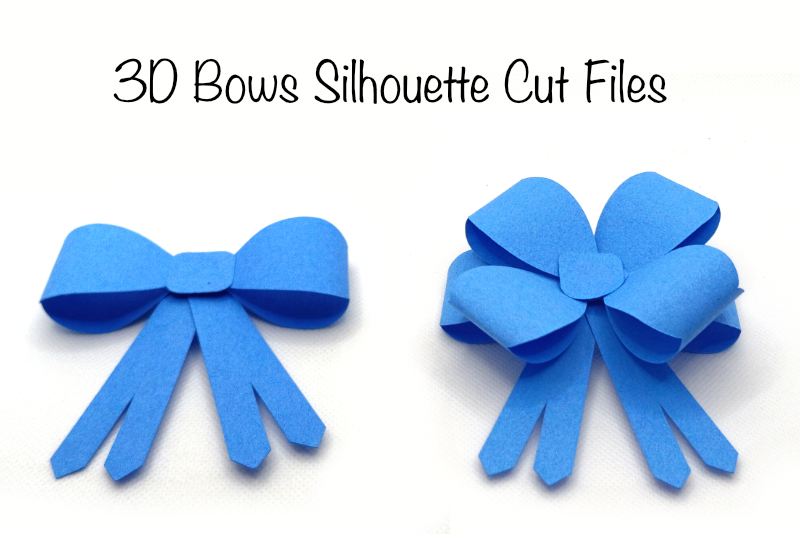 3D Bows Silhouette Cut File