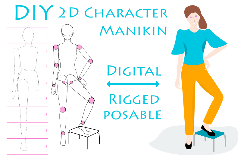 Digital Manikin - Moveable Joints