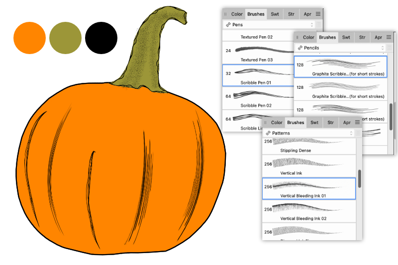 Halloween Pumpkin Sticker in Affinity Designer 2