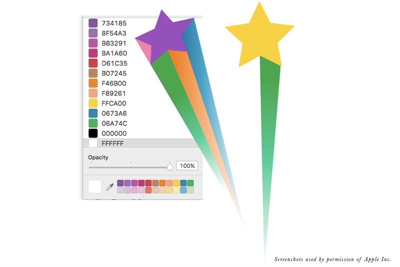 Drawing Shooting Stars in Illustrator