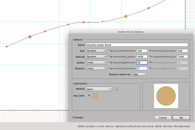 Scatter Brush Confetti in Illustrator CS6