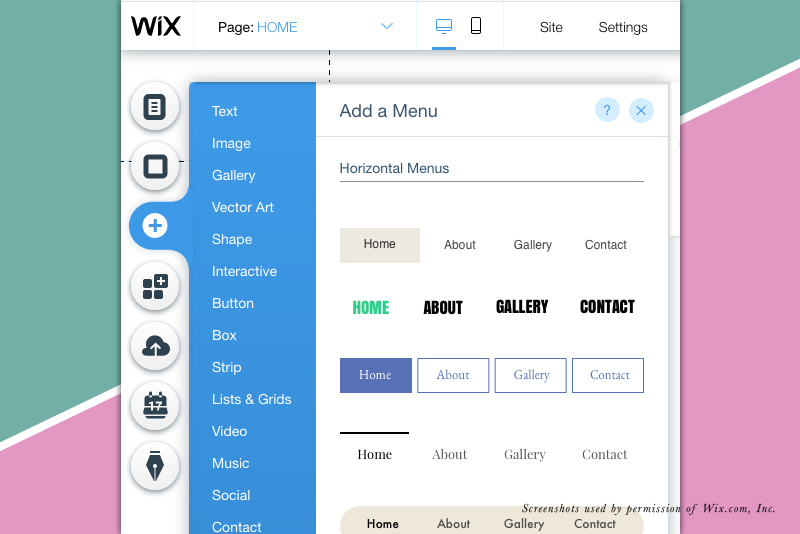 Wix Website from Scratch - The Header Menu