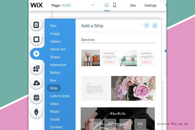 Wix Website from Scratch - Services Strip