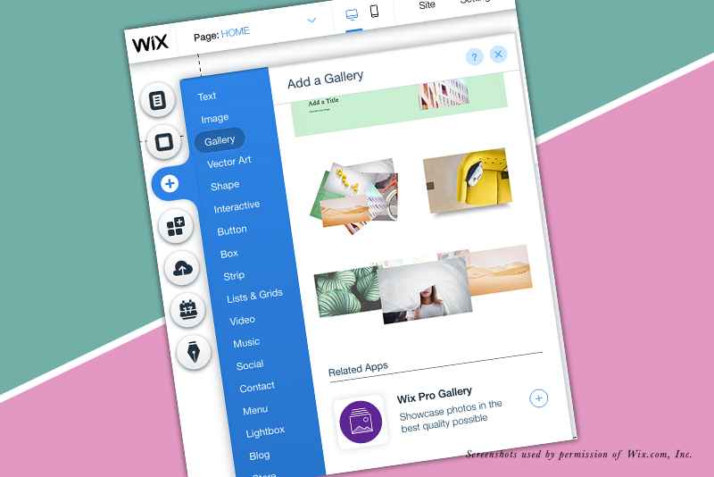 Wix Website from Scratch - Wix Pro Gallery 2